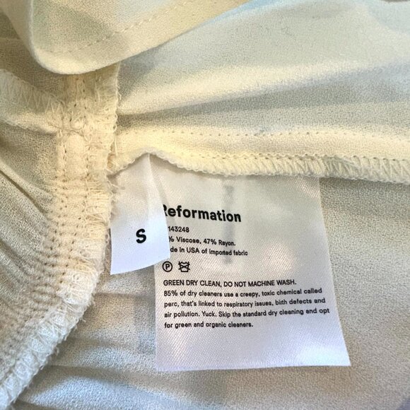 Reformation Long Sleeve Corset Style Top - Size Small - Picture 6 of 6